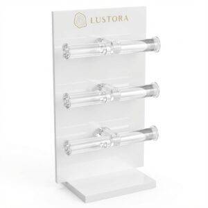 Bracelet Display Ideas 3-Tier Acrylic Stand | Custom Logo White Holder